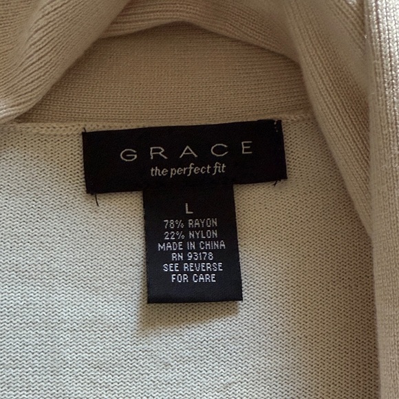 Grace Cream Knit Cardigan - Picture 2 of 3